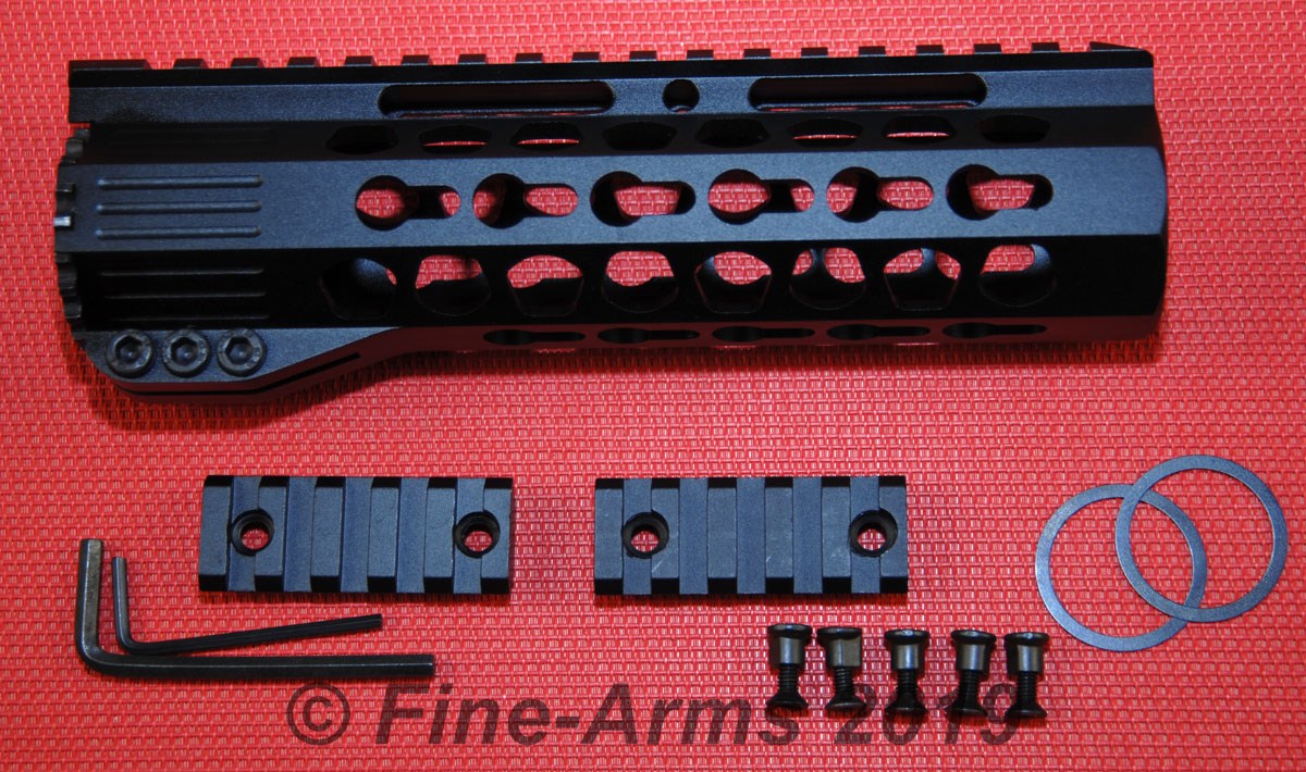 Key Mod Free Float Rail 7 inch schwarz