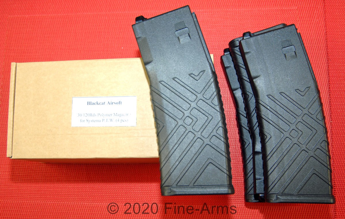 Blackcat Airsoft Systema PTW Polymer Magazin Set schwarz