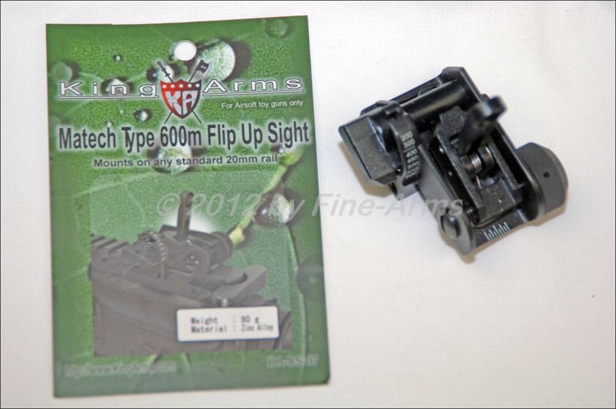 King Arms 600m Buis Flip Up Rear Sight